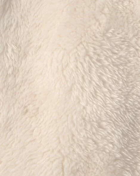 Baby Bear Teddy Fleece Zip-Up Hoodie - Cream